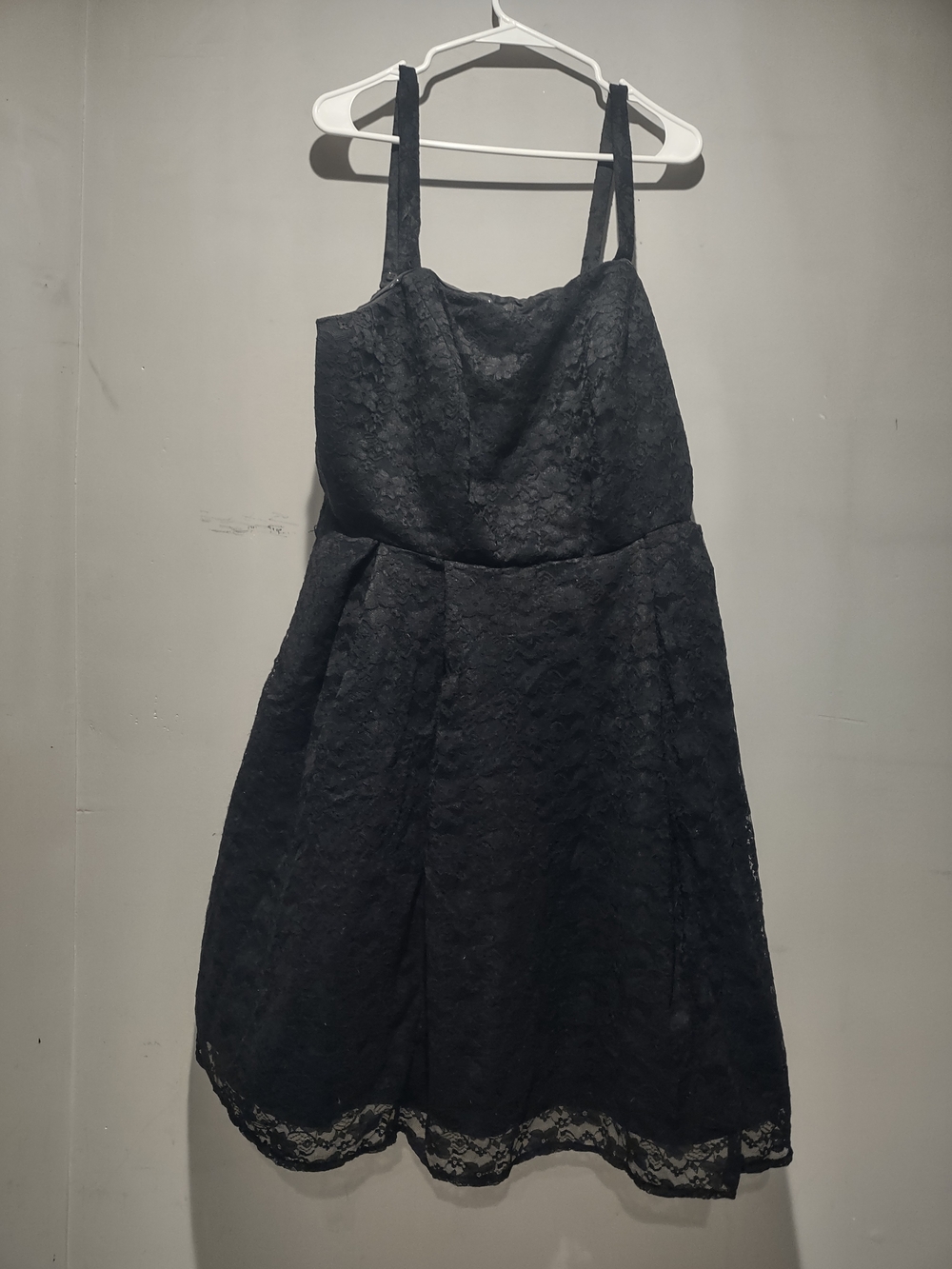 Lane Bryant Black Lace Dress with Zipper